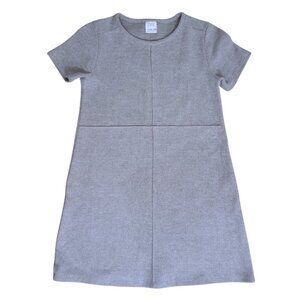 ZARA Girls Gray Knit Short Sleeve Dress – Size 11-12 (152 cm)